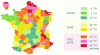 Figure 9 - Average water hardness in France (source: Siprodeau-Uniclima)