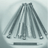 Figure 5 - Cylinder tubes and capacities wound by filament winding, with end caps and cardan shafts bonded by epoxy adhesives
