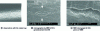 Figure 19 - Orange peel appearance and damage to a 6016 DR100 aluminum crimp by opening microcracks