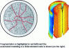 Figure 8 - Ceramographic section of a wafer after irradiation