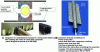 Figure 17 - Illustration of two approaches to integrating a heat pipe into the radiator's fin structure