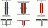 Figure 33 - Reinforcement solutions for existing steel sections