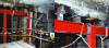 Figure 38 - Positioning the gantry under the main beam and shimming method