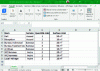 Figure 26 - Simple spreadsheet for program data