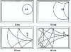 Figure 2 - Two-dimensional representation of the evolution of a wavefront induced by a monopole source in a room measuring 10.2 m × 6.8 m × z