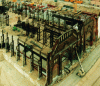 Figure 70 - View of the site during dismantling of the existing framework (Credit Agence Vasconi)