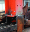 Figure 82 - Welding the repair post (Credit Pierre Engel)