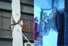 Figure 105 - Two examples of sections to be repaired after an earthquake (DR photos)