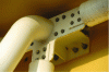 Figure 91 - View of a tubular section assembly and connection to the existing structure (Photo Pierre Engel)