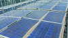 Figure 7 - Roof-mounted solar power plant in the Paris region: sand and dust, carried by the wind, settled and accumulated locally on the modules along their slope