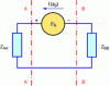 Figure 5 - Equivalent
circuit of the magnetic loop couped to the TEM resonator