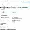 Figure 2 - Equivalent circuit for a real capacitor