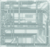 Figure 13 - MCM-D test circuit, Cu/Au/PPQ, 10 × 10
mm2(doc. Hightec MC, ex Contraves)