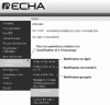 Figure 1 - REACh-IT portal home screen
