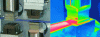 Figure 22 - Sonotrode and anvil - infra-red photo (right) - SONOTRONIC