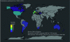 Figure 3 - Geographical distribution of wine-growing sites studied in the corpus of articles analyzed