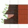 Figure 10 - Schematic cross-section of the construction system for the honeycomb brick biodiversity wall, 2021