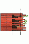 Figure 7 - Schematic cross-section of the construction system for the solid-brick biodiverse wall (ChartierDalix, 2021)