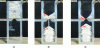 Figure 2 - A mixture of grains of cooking salt and poppy seeds flows through a 2D hourglass.