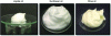 Figure 9 - Photographs of oil foams illustrating the creamy texture of these cosmetic products