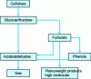Figure 9 - Simplified diagram of the degradation of pure cellulose