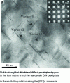 Figure 20 - METHR micrograph (Fe-1%Cr nitrided 14 h at 553°C) [28]