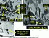 Figure 44 - METHR observation of M23C6 carbides and corresponding EDX analyses [3] [40]