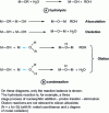 Figure 1 - Hydrolysis-condensation reactions of transition metal and silicon alkoxides (M = Si, Ti, Zr ...)