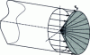 Figure 4 - Stress amplitude distribution for a
torsion test