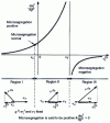 Figure 23 - Schematic illustration of the effect of liquid circulation in the paste zone on interdendritic microsegregation, marked by 