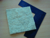 Figure 22 - Non-woven web of hemp fibres and the composite obtained by impregnation with a tannin-furan resin
