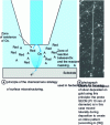 Figure 17 - Microdeposition by the chemical lens method
