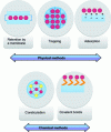 Figure 2 - Schematic representation of the various methods for immobilizing the biological component