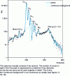 Figure 4 - Characteristic PIXE spectrum (steel)