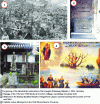 Figure 5 - Disaster monuments and markers (photos by Emmanuel Garnier)