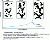 Figure 2 - Definition of the percolation threshold