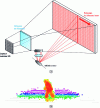 Figure 15 - a) Principle of solid-state LiDAR and b) detection of a pedestrian passing in the field of view of a solid-state LiDAR [44].