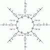 Figure 16 - Schematic of an equivalent electrical circuit for an EHQ sample with eight sockets