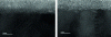 Figure 15 - HRTEM images (cross-section) of TiO2/RuO2/Ru stacks with TiO2 deposited by PEALD (left image) and ALD (right image) [13]