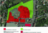 Figure 7 - Aerial photograph of the site summarizing the management of impacted soils from phase 1 of the study.