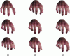 Figure 12 - The three synergies of the human hand: a) synergy #1, b) synergy #2, and c) synergy #3