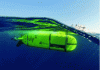 Figure 7 - Ifremer's AUV Ulyx. A thruster and two of its four X-shaped control surfaces can be seen at the stern (credit: Ifremer).