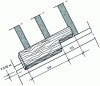 Figure 8 - Side wall. Wood shingle roofing