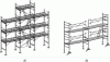 Figure 33 - 88 m2 façade scaffolding
(a) – 35 m2 mason scaffolding (b)