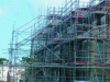 Figure 4 - Facade scaffolding for insulation and self-supporting cladding