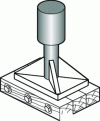 Figure 38 - Wooden camarteaux bolted together under a jack