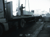 Figure 65 - Removing ballast from a GME and transporting it on a semi-trailer