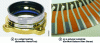 Figure 2 - Thin-film sensors in a wheel bearing and on a polymer substrate for temperature and strain measurement