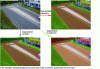 Figure 6 - A road scene can be segmented in three ways: semantically (by object class), by instances (entities without classification), and panoptically (a combination of the two).
