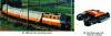 Figure 3 - SBB (1975) test train with tilting
system and SIG tilting bogie with hydraulic actuation (Alstom)